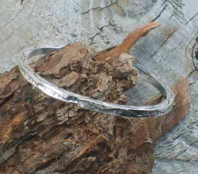 Native American Silver Bangle Bracelet 11
